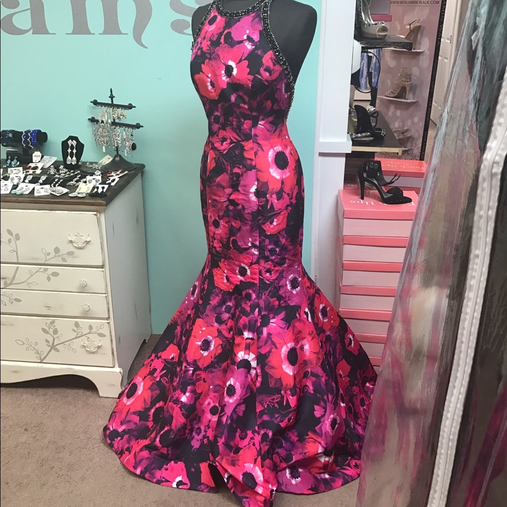 Beautiful Floral Prom Dress 